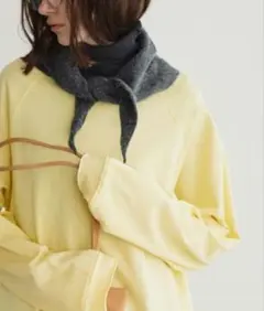 Auntie Rosa Holiday オーバーサイズベーシックロンT　イエローのサムネイル