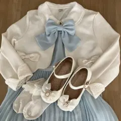 any FAM フォーマルワンピース ボレロ　ブラウス　靴下　シューズ5点セット