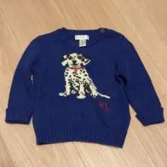ラルフローレン ニット青 12M
