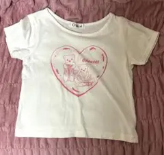 チャコット　130 キッズ　子供　Tシャツ　くま　トゥシューズ　chacott