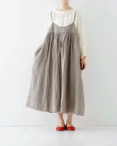 nest robe リネンキャミワンピース