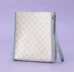 Lovetoxic モノグラムスクエアショルダーバッグ　サックス　水色　青のサムネイル