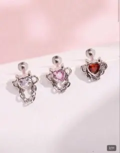 16G ボディピアス ラブレット 3つセット