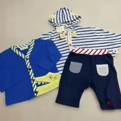 ベイビーチアー　ポンチョ　カーディガン　パンツ　80