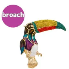 ブローチ アクセサリー ダイヤモンド インポート 可愛い 動物 鳥 キラキラ