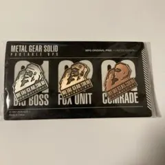 METAL GEAR SOLID PORTABLE OPS 限定版ピン3個セット