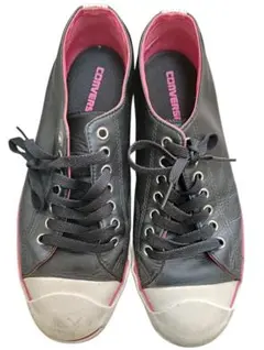 コンバース ジャックパーセル レザー ブラック 27.5cm 1R038