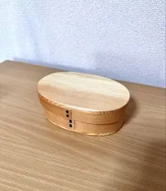 【新品未使用】木製 わっぱ弁当箱 曲げわっぱ 白木のサムネイル
