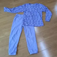 ゆずはさん☆紫色フリースパジャマ 140サイズ