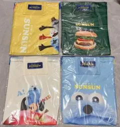 アサヒ飲料 パペットスンスン ナップサック 4種類