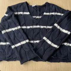ZARA ニット ストライプ