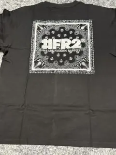 FR2 刺繍Tシャツ ブラック Ｌペイズリー　バンダナ 廃盤#FR2ペイズリーバンダナ刺繍TシャツブラックサイズLコットン100%白