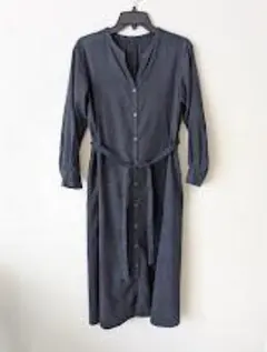 スエード ロングワンピース