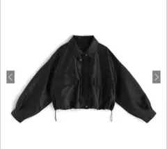 【GRL】襟2Wayレザーブルゾン[fo1951] ブラックのサムネイル