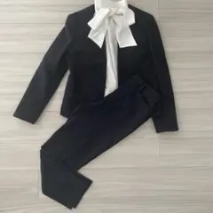 ROPÉ PICNICノーカラーツイードジャケットフォーマル　セットアップ　M