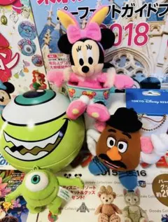 新品現地購入　春限定ミニーマウス　マイク　ポテトヘッド 4点チャーム+