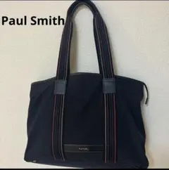 ポールスミス Paul Smith トートバッグ　A4収納　黒　マルチカラー