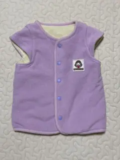 GITA 紫 ボアフリーススリーパー 80~90cm もこもこ 冬用