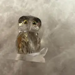 スワロフスキー　フクロウ置物