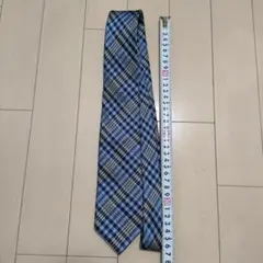 値下げ済！LES MUES 絹100％ネクタイ チェック 就活 リクルート