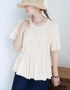 【美品】reca ギャザーカットソーMサイズのサムネイル