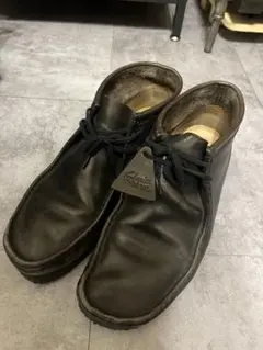 Clarks ブラックレザーブーツ 野村周平　木村拓哉　ヴィンテージ　ワラビーのサムネイル