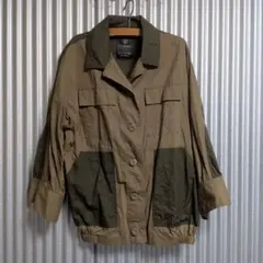 値下げ交渉〇　w closet カーキ ボタン付き★７分袖ジャケットのサムネイル
