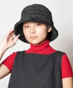 CA4LA カシラ ボアバケットハット フェイクファー ブラック