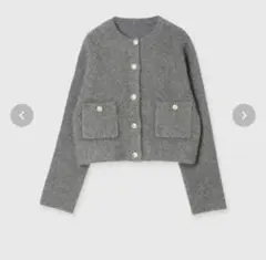 2025年最新】ラクーンブレンドノーカラーニットジャケットの人気