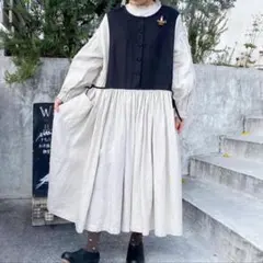 s*mam+様 人気作家様 リネン フードワンピース ハンドメイド - メルカリ