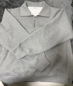 ユニセックス　GUヘビーウェイトスウェットハーフジッププルオーバー