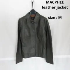 美品　macphee【マカフィー】ライダース　レザージャケット　【size S】 マカフィー MACPHEE ラムレザーライダースジャケット （19