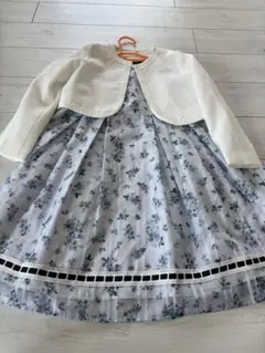 BeBe 花柄ドレスセット 130サイズ　ボレロ付き