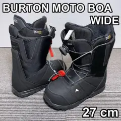極美品！Burton　MOTO 27cm BURTON (バートン) MOTO BOA WIDE メンズ SIZE 27cm ブラック
