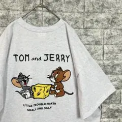 TOM and JERRY トムとジェリー 刺繍 ワッペン 半袖 Tシャツ 古着のサムネイル