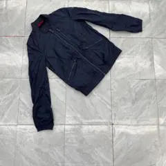 ビクトリノックス ナイロンジャケット ネイビー ポリ素材 ジップアップ XS