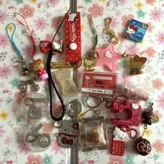 ハローキティ　ストラップ　キーホルダー17個セット④2005〜2021年製　レア