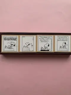 PEANUTS スヌーピー スタンプ 4個セット
