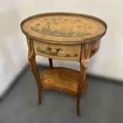 イタリア製　大理石天板　金属足　西洋家具　テーブル　華台　送料込み260806 イタリア製 大理石天板 金属足 西洋家具 テーブル 華台 送料込み260806