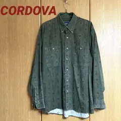 CORDOVA 長袖シャツ　カジュアルシャツ　ヴィンテージ　レトロ　大きめ