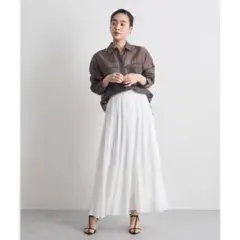 Futier land ゆれるたびに、ウエストゴムプリーツロングスカートのサムネイル