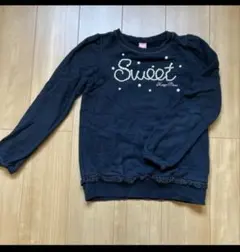 mezzo piano 黒 長袖カットソー　150サイズ