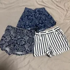 GAP、グローバルワーク、OLDNAVYキッズパンツ3点セット。