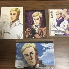 進撃の巨人 進撃ミュ エルヴィン・スミス カード コースター 2枚セット