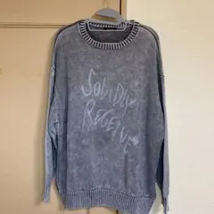 JEANASIS ジーナシス　BLURロゴBIGプルオーバー グレー