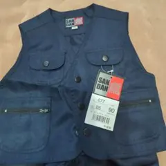 SAN DAN ベストとパンツセット 90サイズ ネイビー