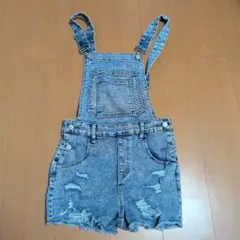 SHEIN　ダメージデニム　サロペットのサムネイル