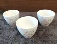 花柄 湯飲み 3個セット