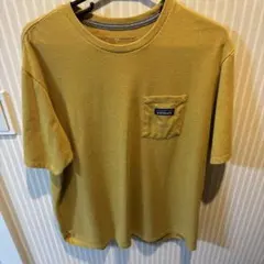 一日値下げ中patagonia マスタード Tシャツ