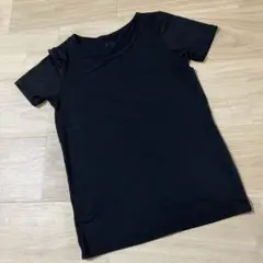ユニクロHEATTECH アンダーシャツ 半袖ブラック 黒 140cm